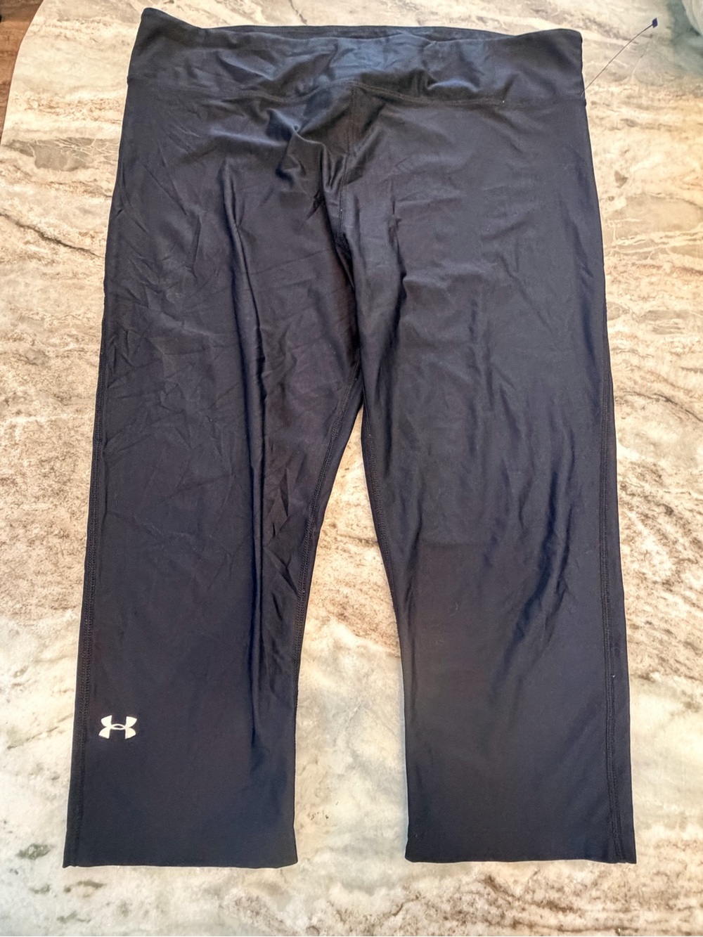 Under Armour HeatGear Compression Capri Leggings Black XL